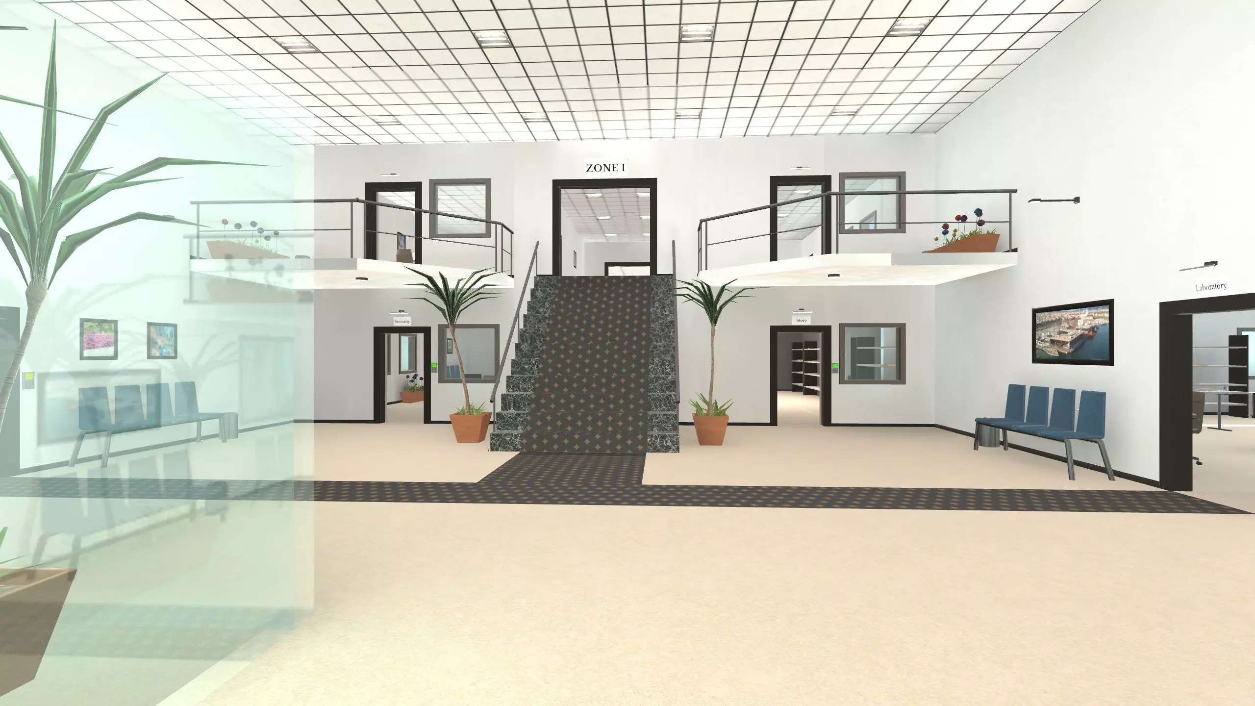 Modular Megapack Low-poly 3D model_37