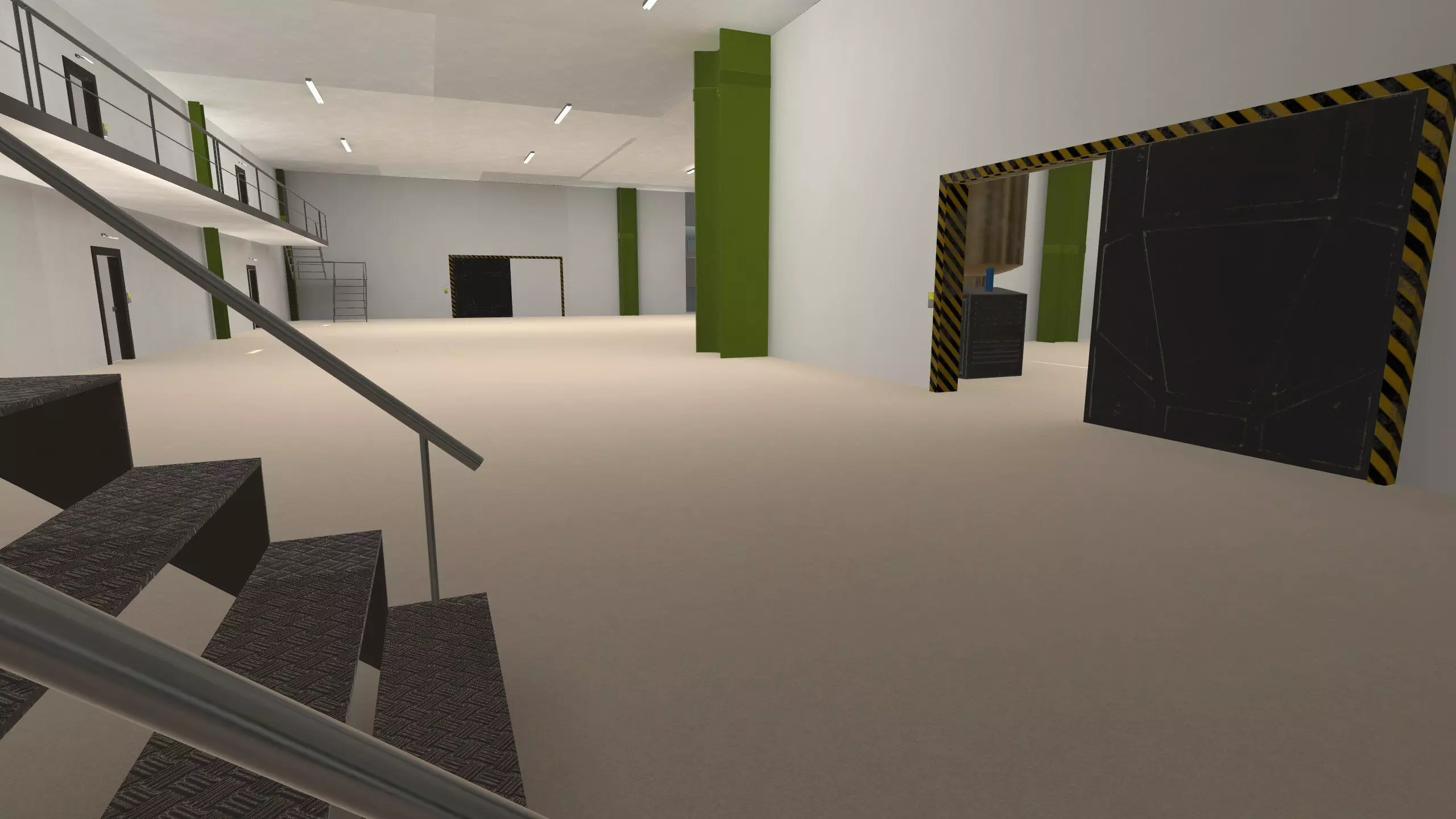 Modular Megapack Low-poly 3D model_35