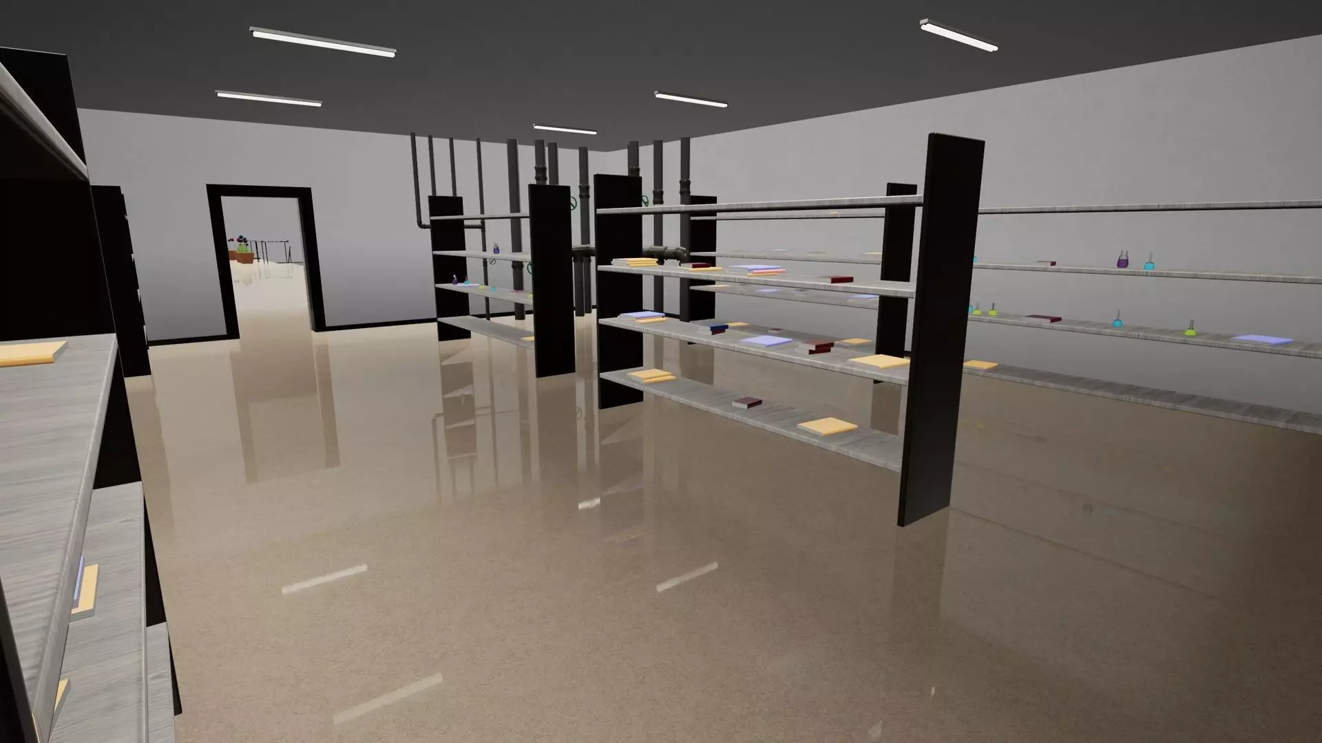 Modular Megapack Low-poly 3D model_15