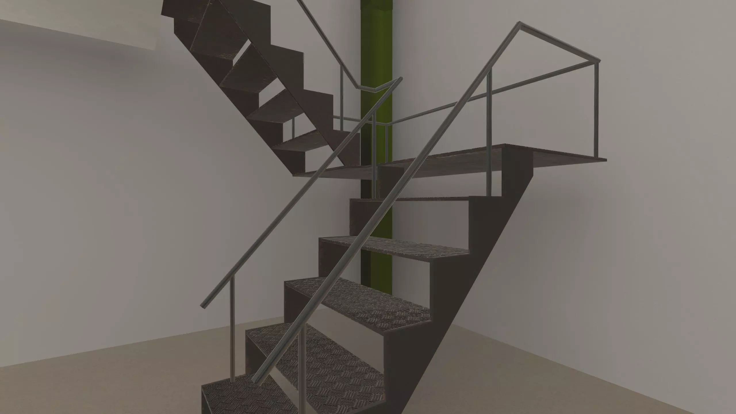 Modular Megapack Low-poly 3D model_36