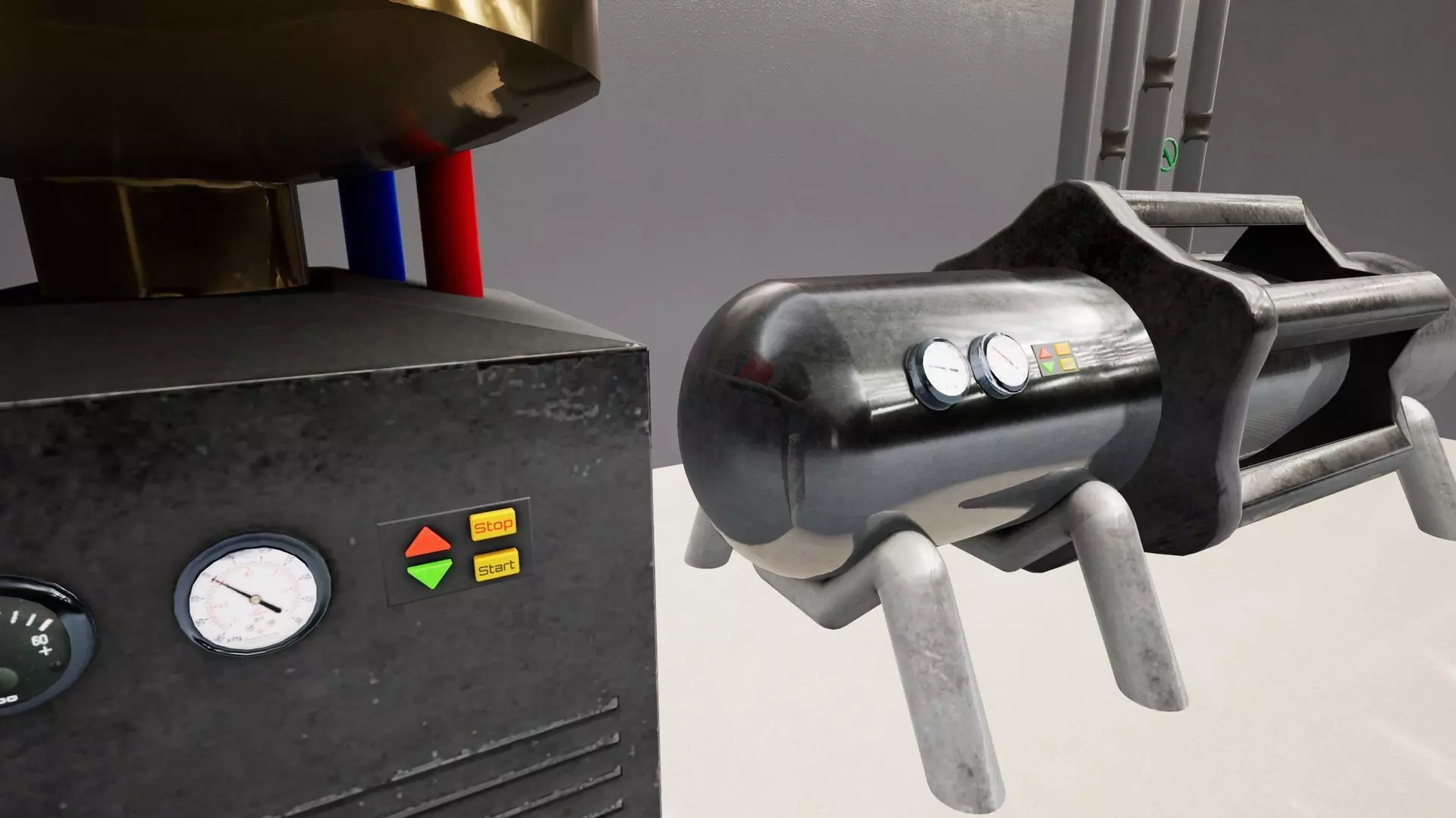 Modular Megapack Low-poly 3D model_9