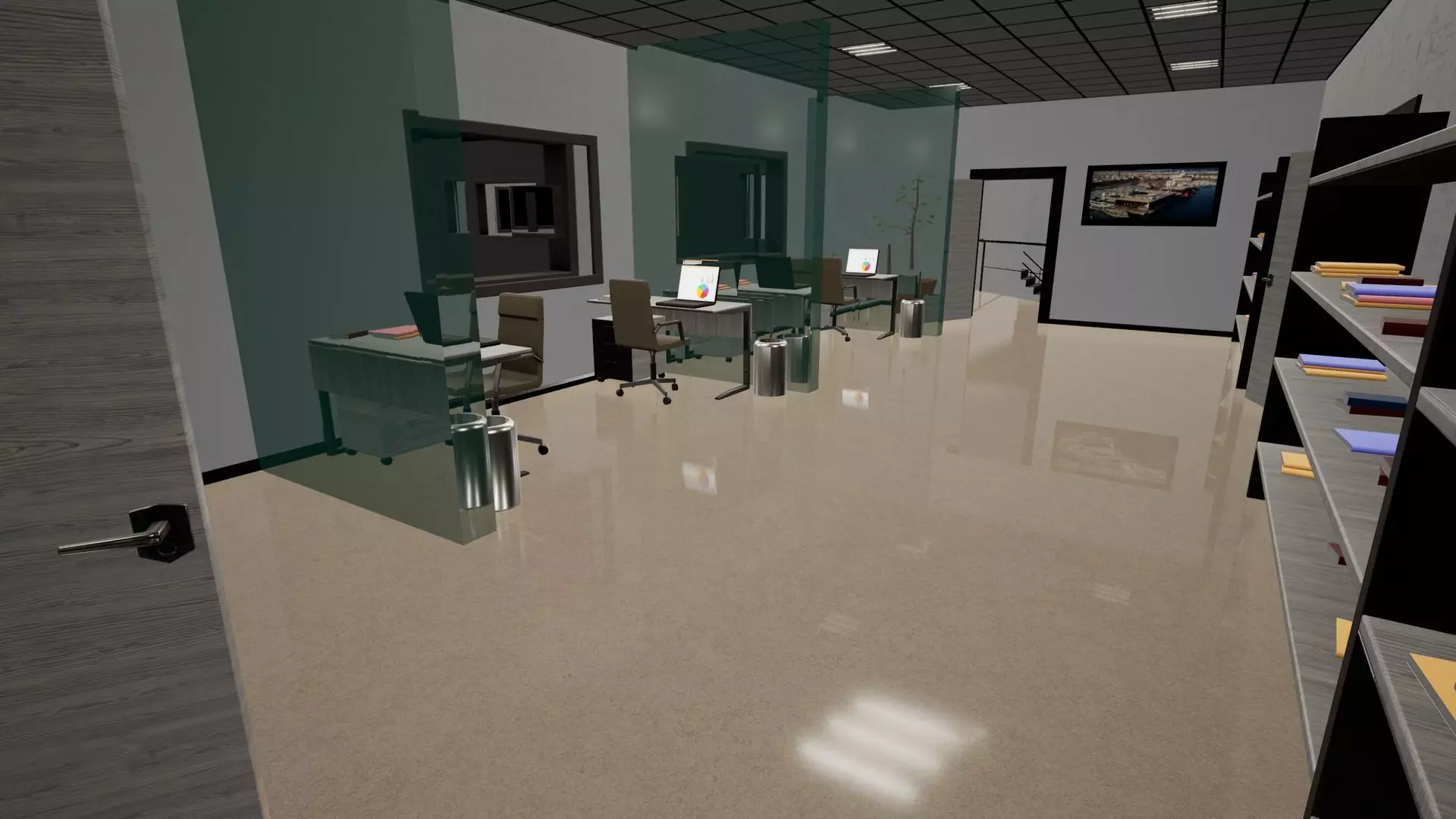 Modular Megapack Low-poly 3D model_18