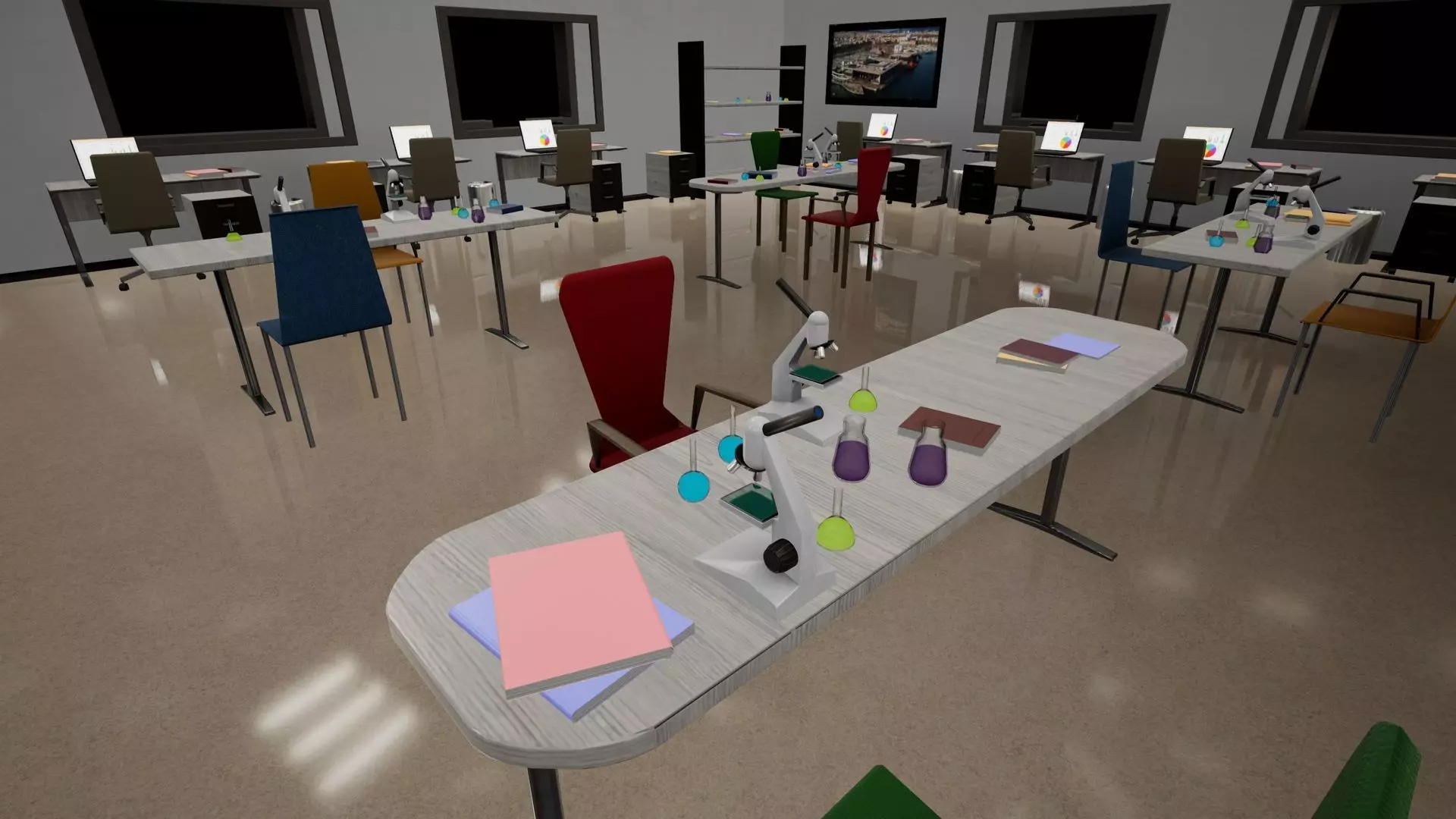 Modular Megapack Low-poly 3D model_4