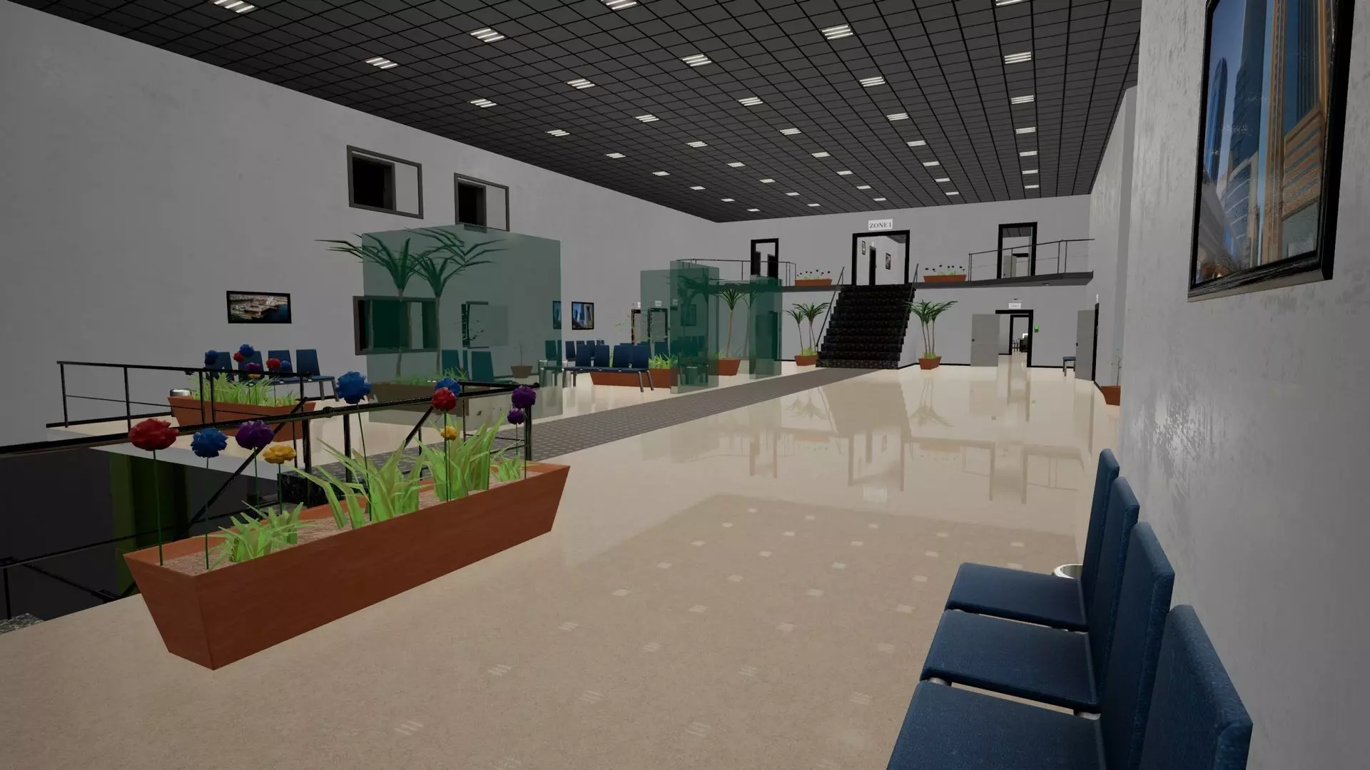 Modular Megapack Low-poly 3D model_2