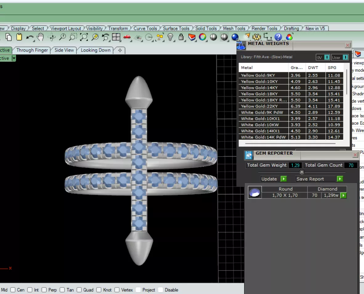 Cross Double Band Ring 3D print model_8