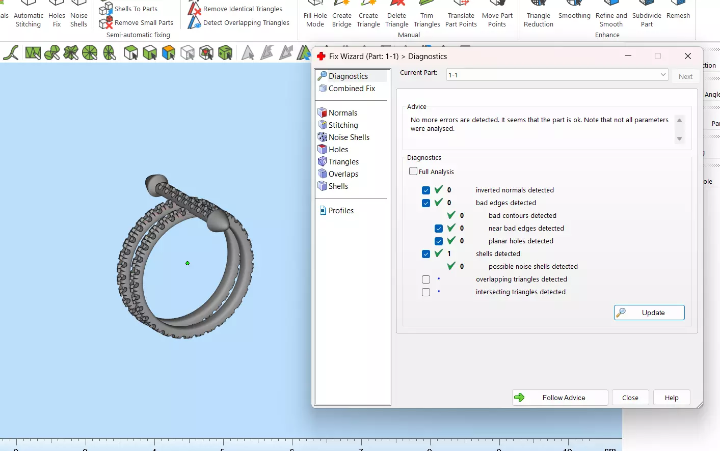 Cross Double Band Ring 3D print model_10