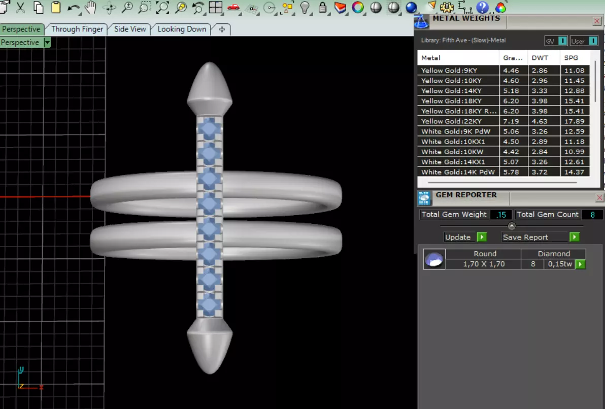 Cross Double Band Ring 3D print model_9