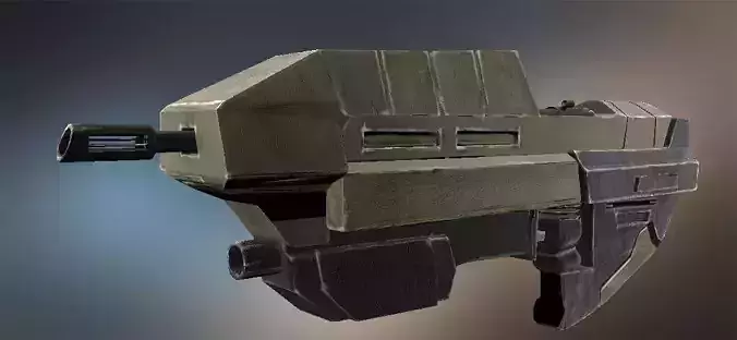 Sci-fi machine gun