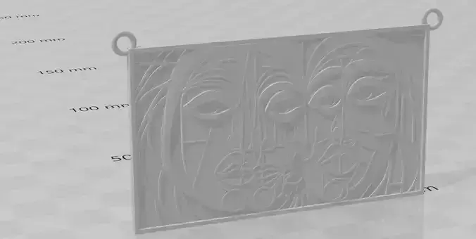 Picasso style pendant for enameling