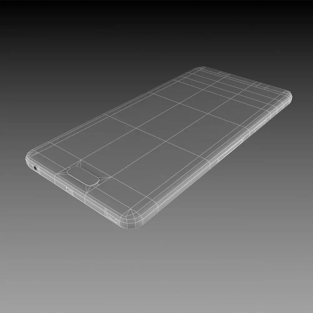 Samsung Galaxy A9 pro 2016 Champagne Gold 3D model_8