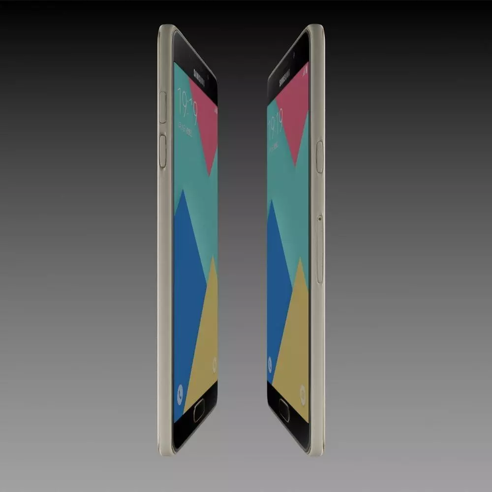 Samsung Galaxy A9 pro 2016 Champagne Gold 3D model_5