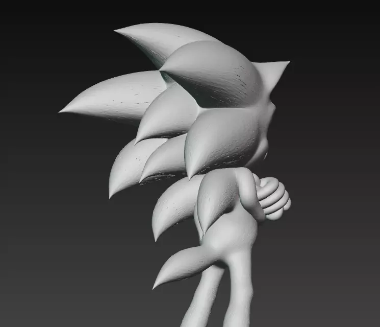Sonic the Hedgehog Movie Style Collectible Statue 3D print model_4