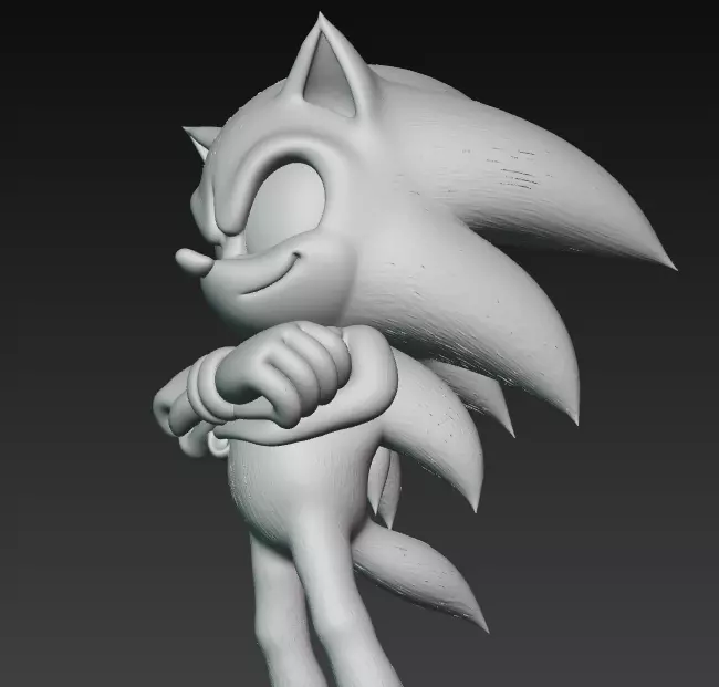 Sonic the Hedgehog Movie Style Collectible Statue 3D print model_2
