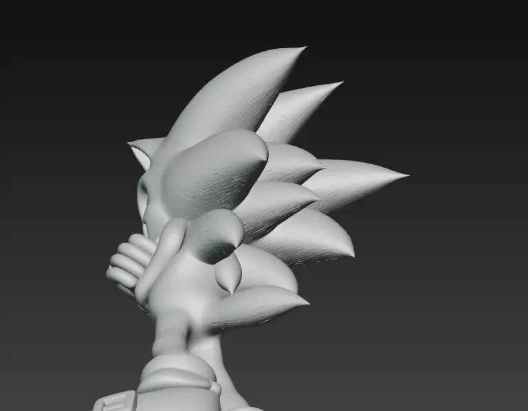 Sonic the Hedgehog Movie Style Collectible Statue 3D print model_3
