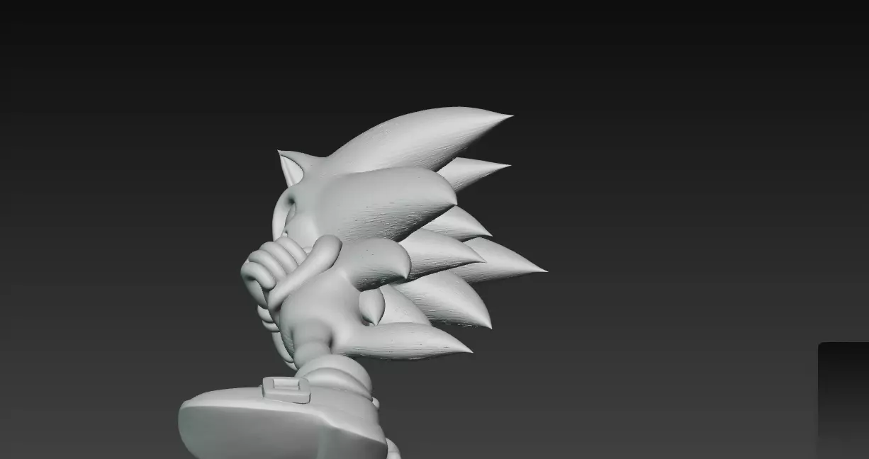 Sonic the Hedgehog Movie Style Collectible Statue 3D print model_7