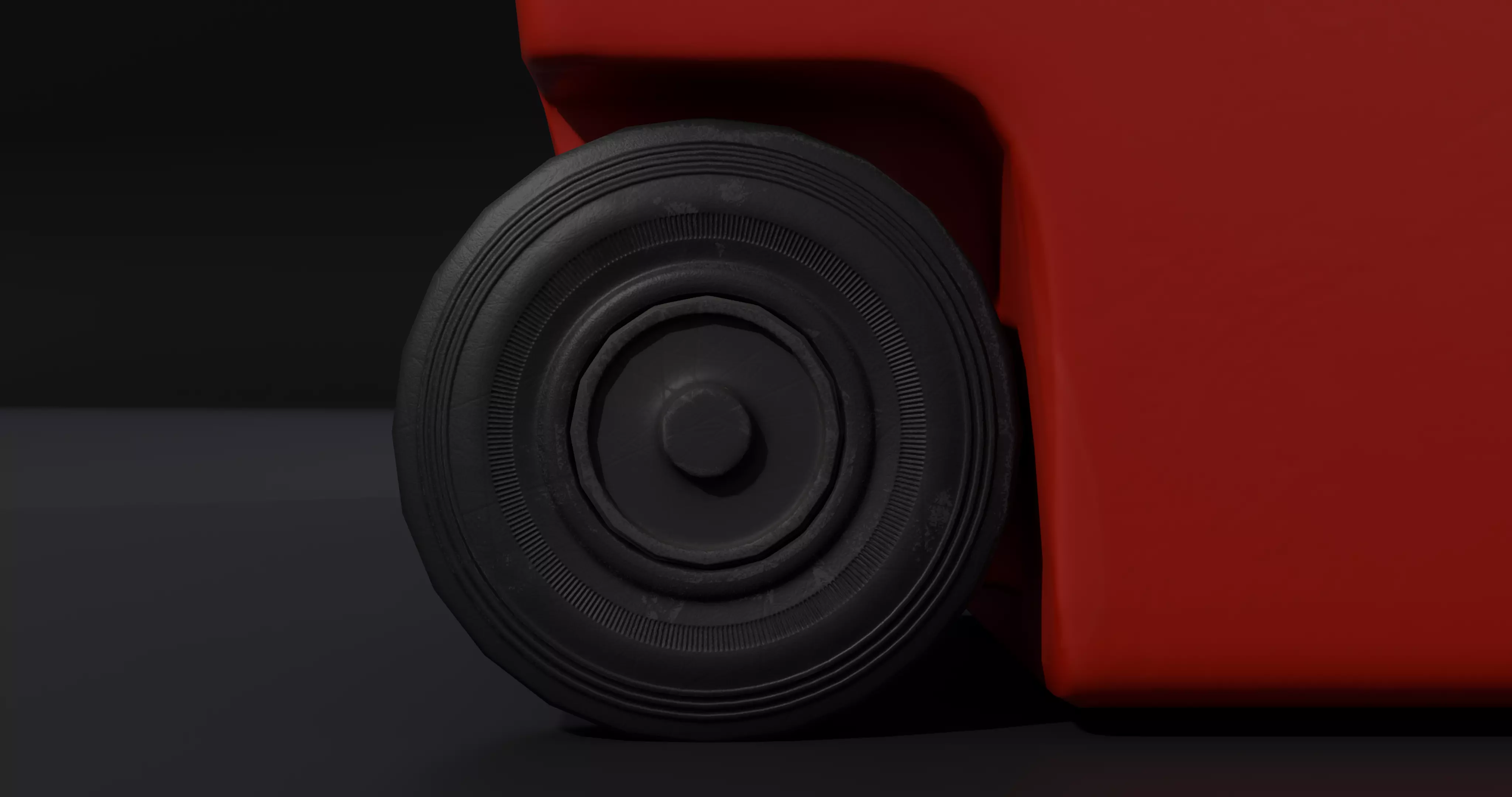 Trash Bin - low poly - clean - dirty  with LODS Low-poly 3D model_11