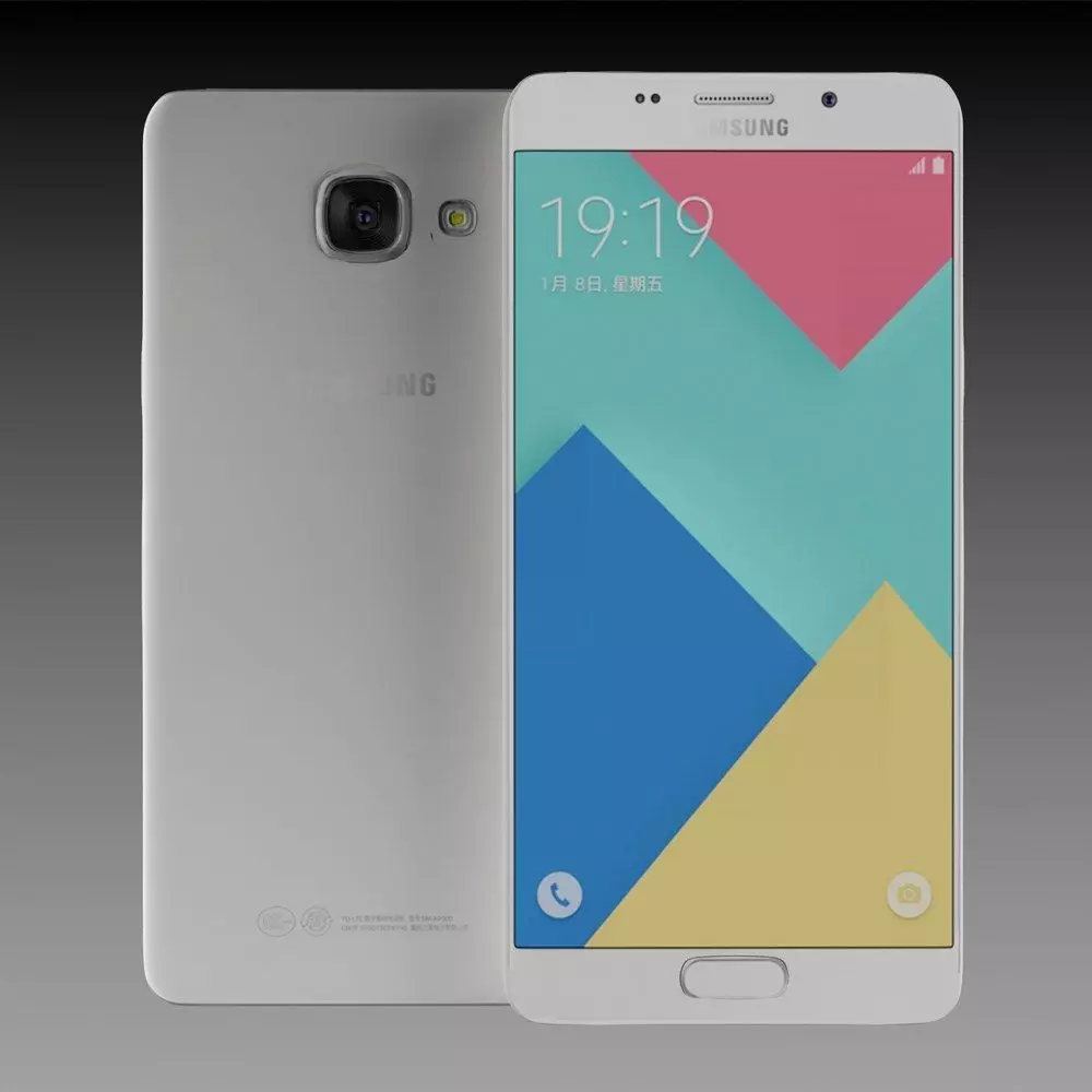 Samsung Galaxy A9 Pro 2016 Pearl White 3D model_1