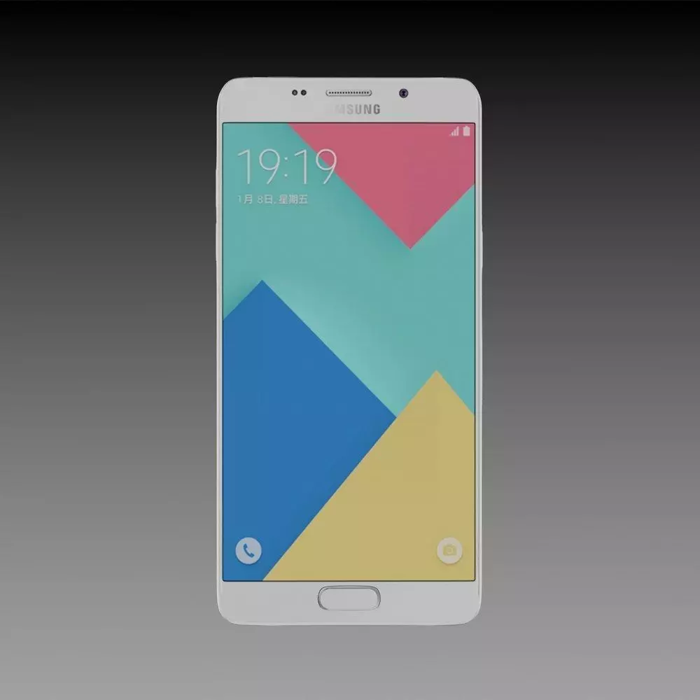 Samsung Galaxy A9 Pro 2016 Pearl White 3D model_3