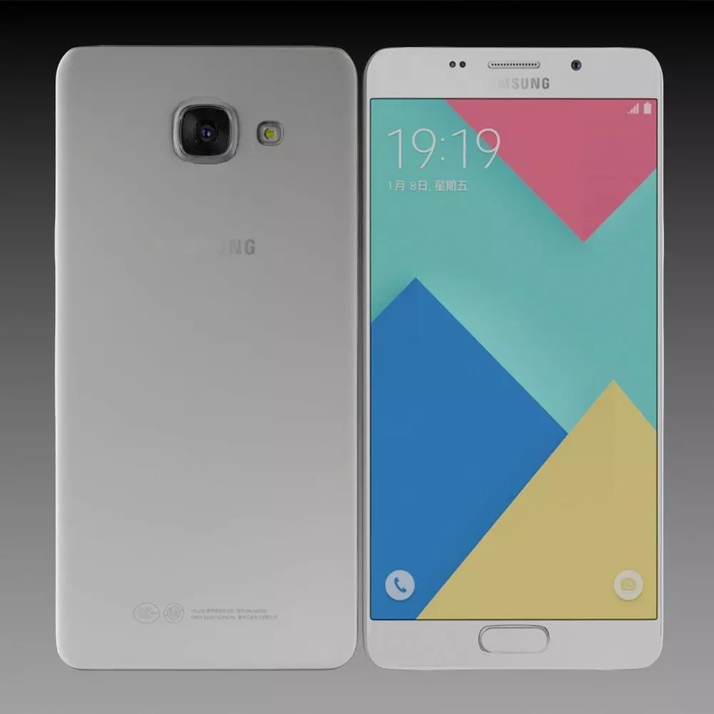 Samsung Galaxy A9 Pro 2016 Pearl White 3D model_0