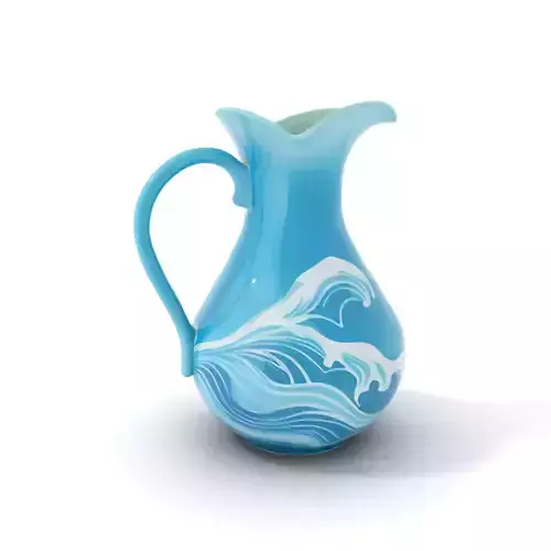 Oceanic Wave Pitcher model pack Low-poly 3D model