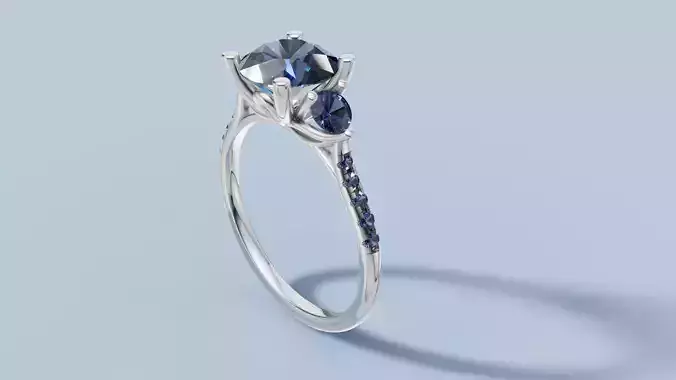 Three Stone Diamond Ring
