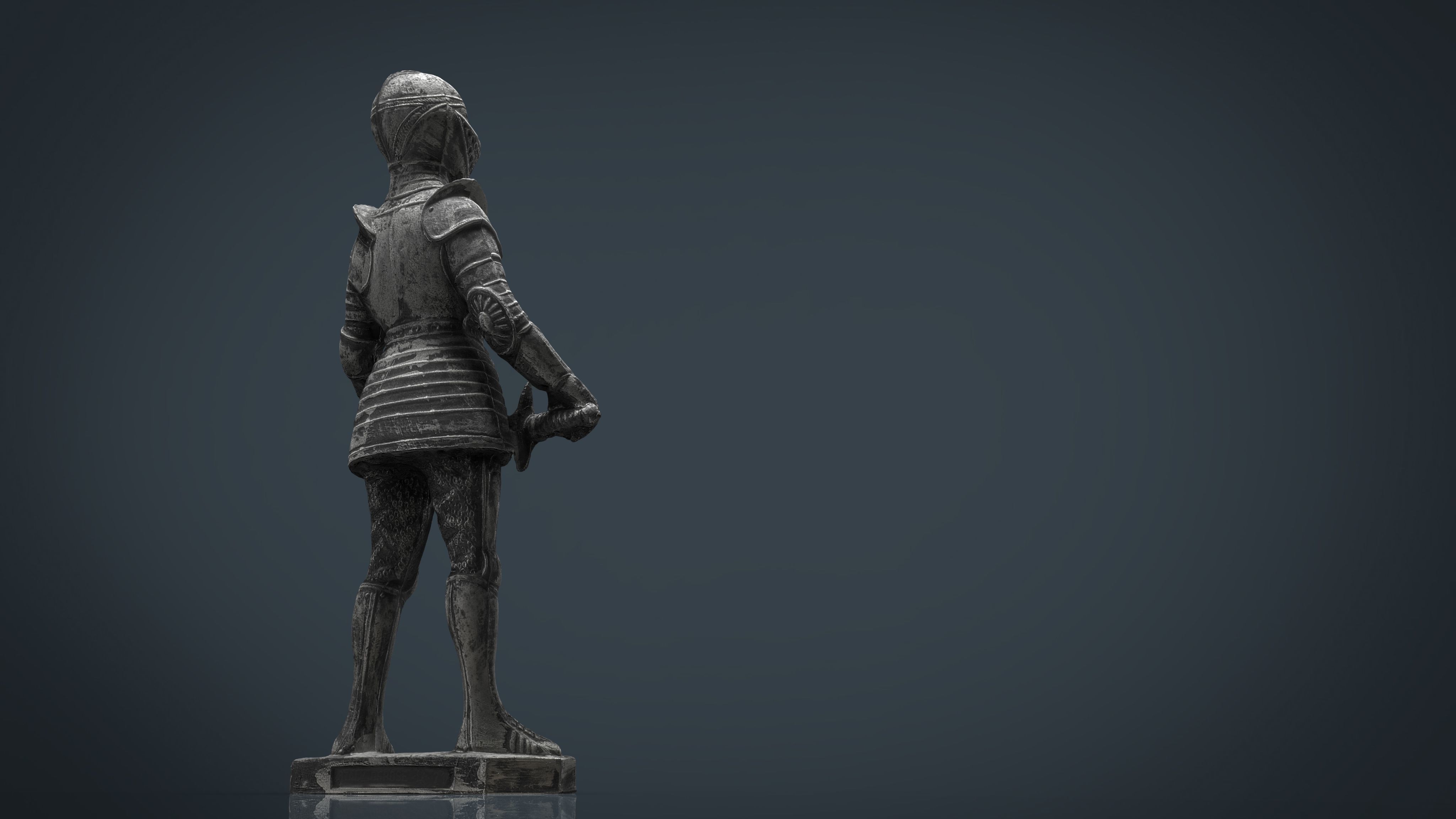 Knight Armor 2 Low-poly 3D model_7