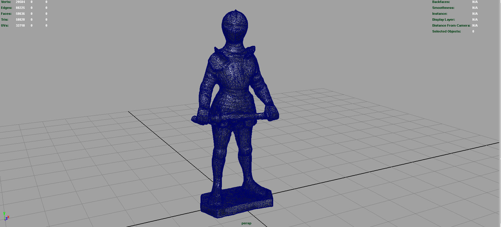 Knight Armor 2 Low-poly 3D model_5