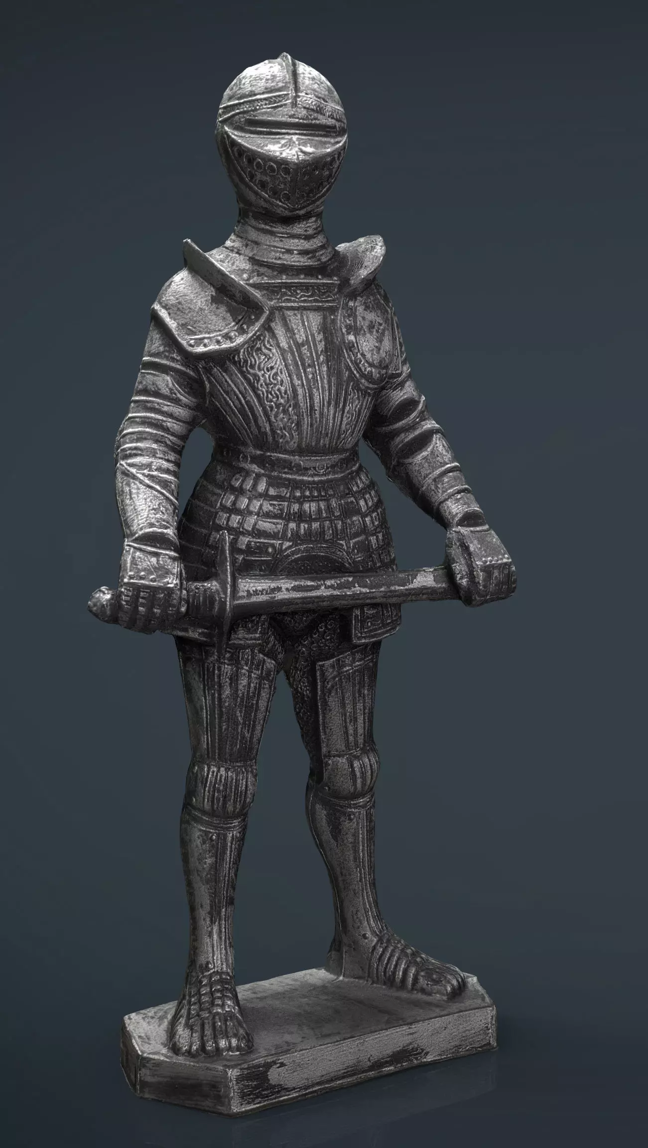 Knight Armor 2 Low-poly 3D model_0