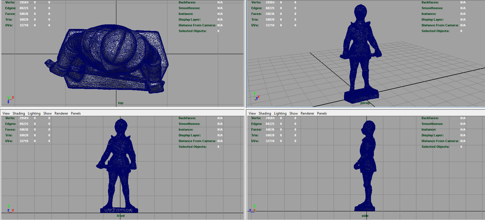 Knight Armor 2 Low-poly 3D model_10