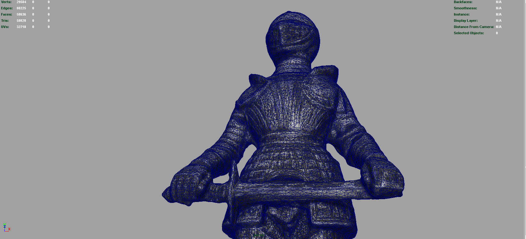 Knight Armor 2 Low-poly 3D model_12
