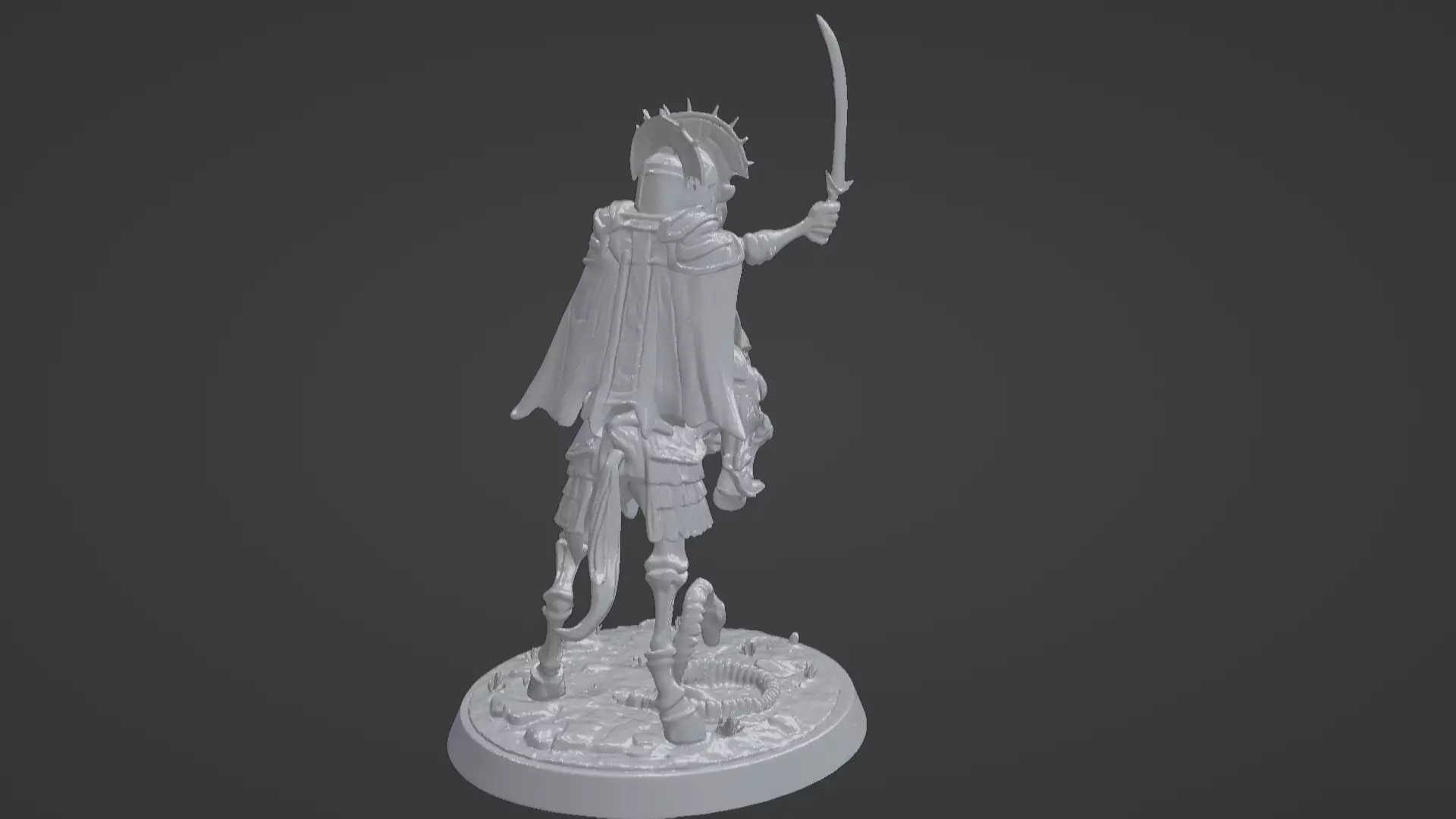 Tomb King on Skeletal Steed Undead Pharaoh Cavalry 3D print model_42