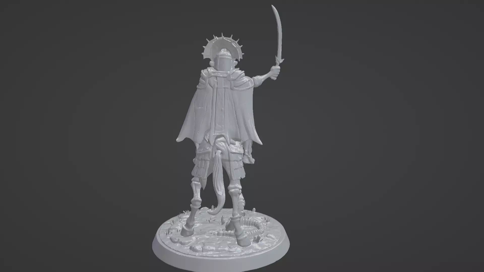 Tomb King on Skeletal Steed Undead Pharaoh Cavalry 3D print model_73