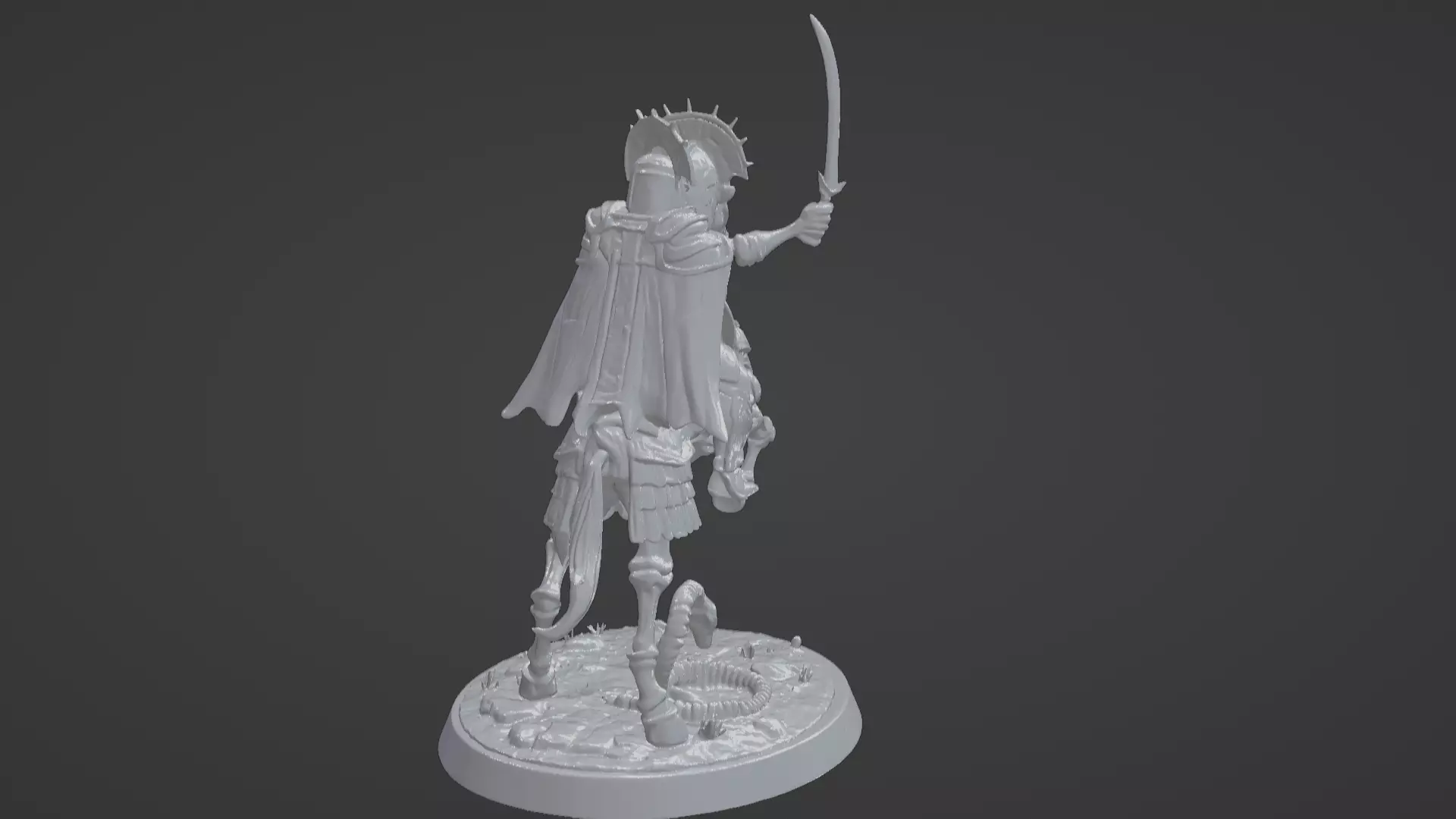 Tomb King on Skeletal Steed Undead Pharaoh Cavalry 3D print model_53