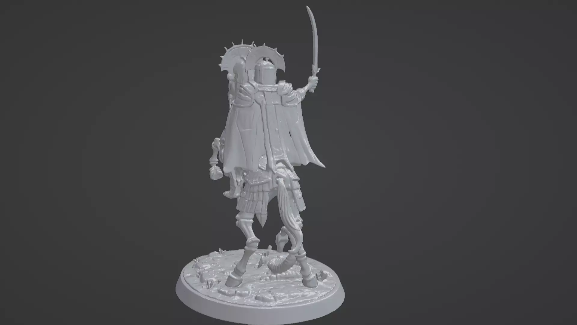 Tomb King on Skeletal Steed Undead Pharaoh Cavalry 3D print model_76