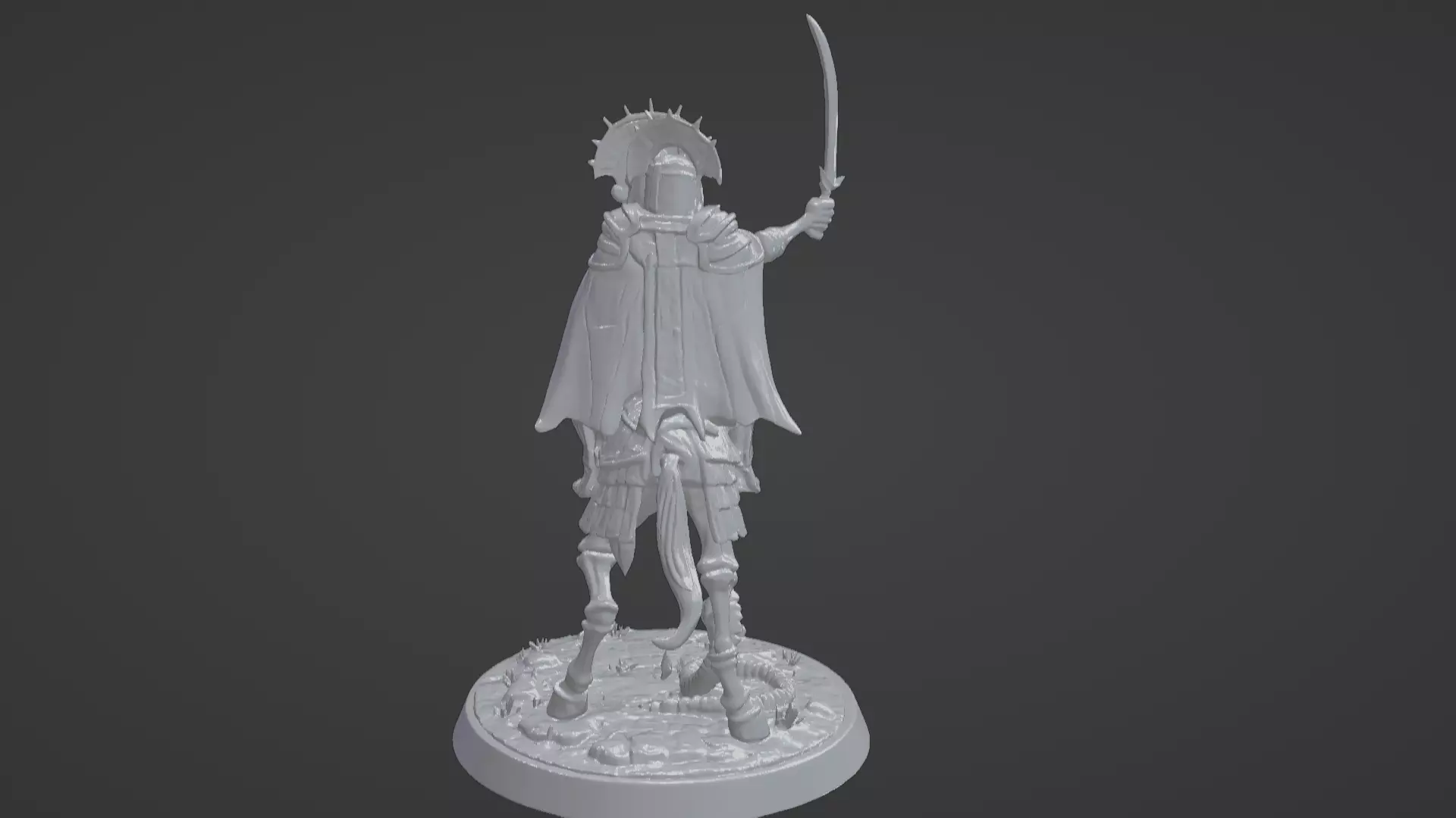 Tomb King on Skeletal Steed Undead Pharaoh Cavalry 3D print model_24