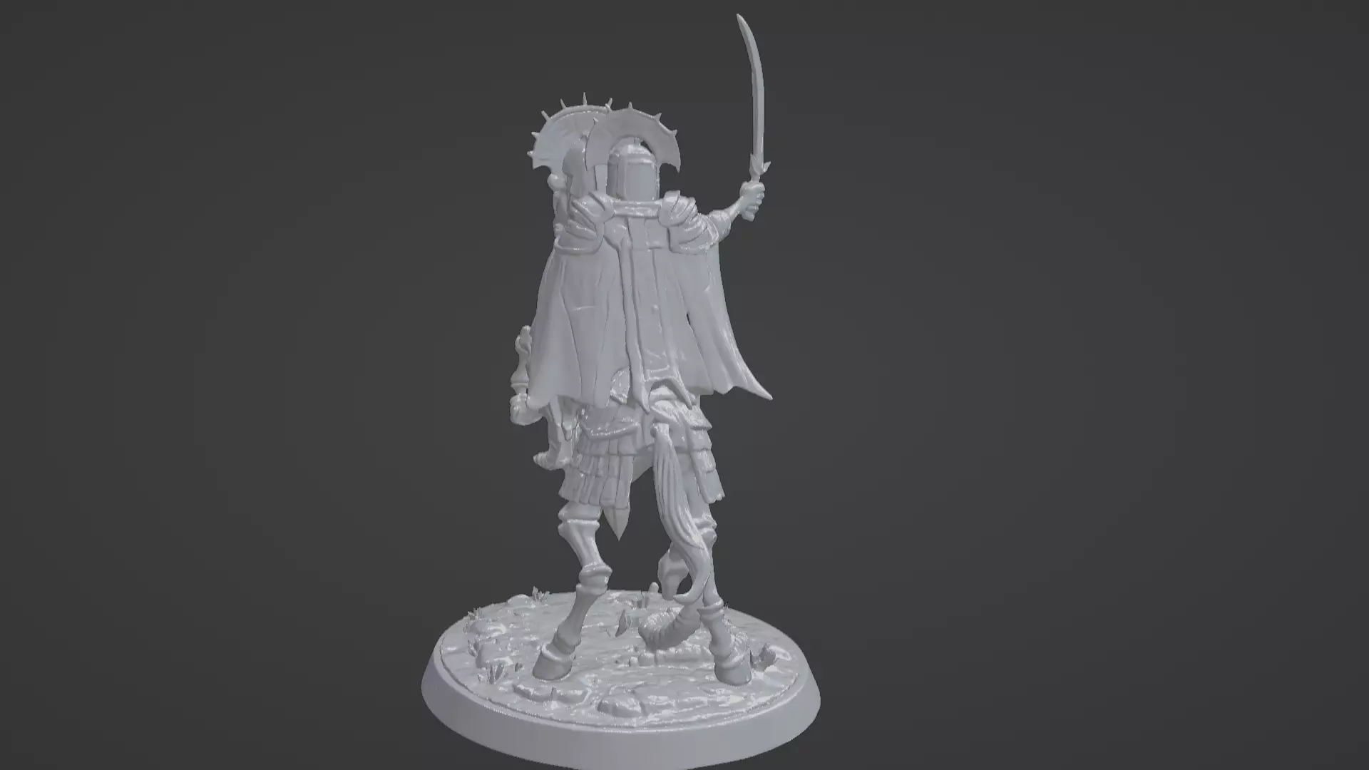 Tomb King on Skeletal Steed Undead Pharaoh Cavalry 3D print model_12