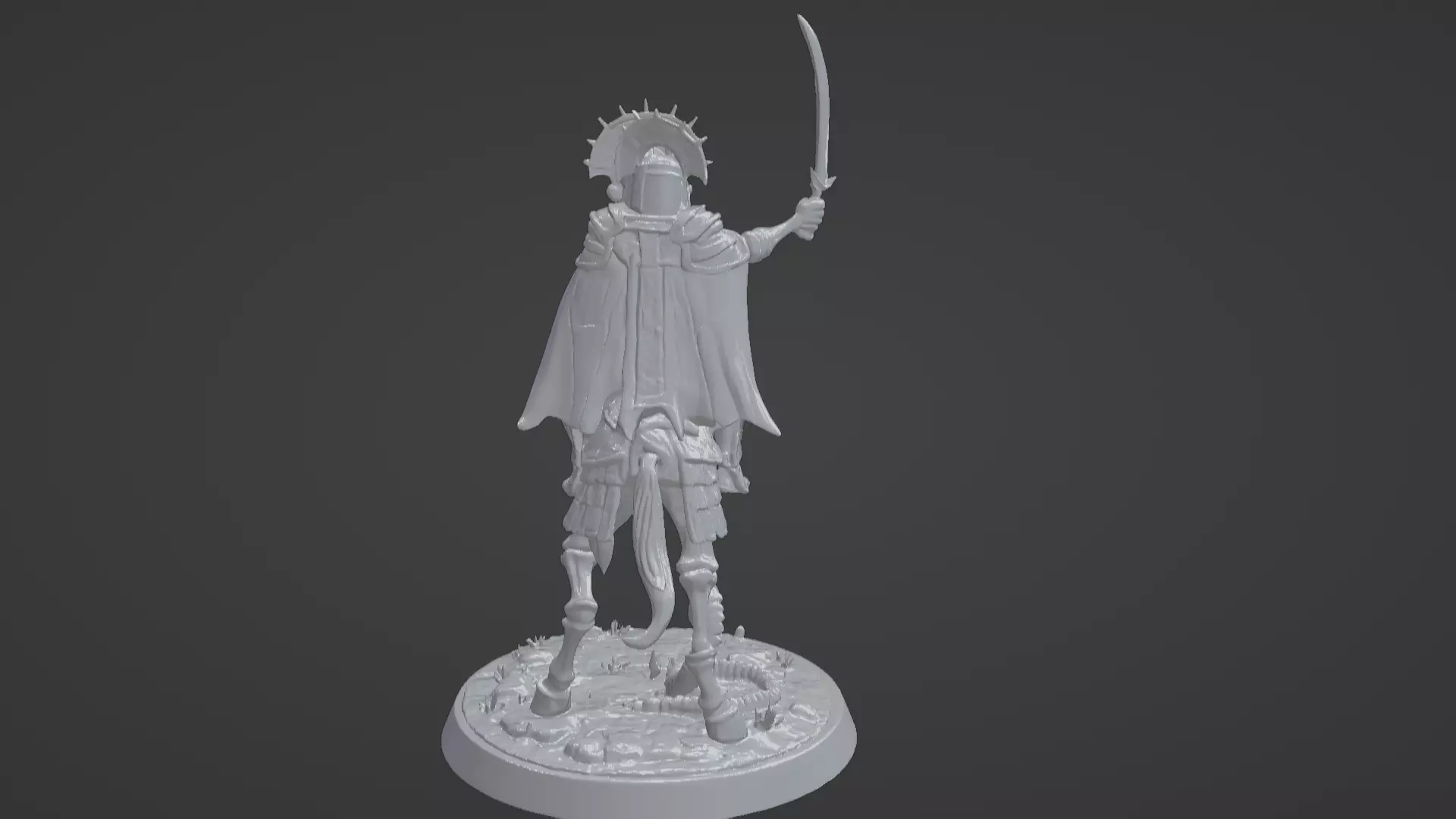 Tomb King on Skeletal Steed Undead Pharaoh Cavalry 3D print model_60