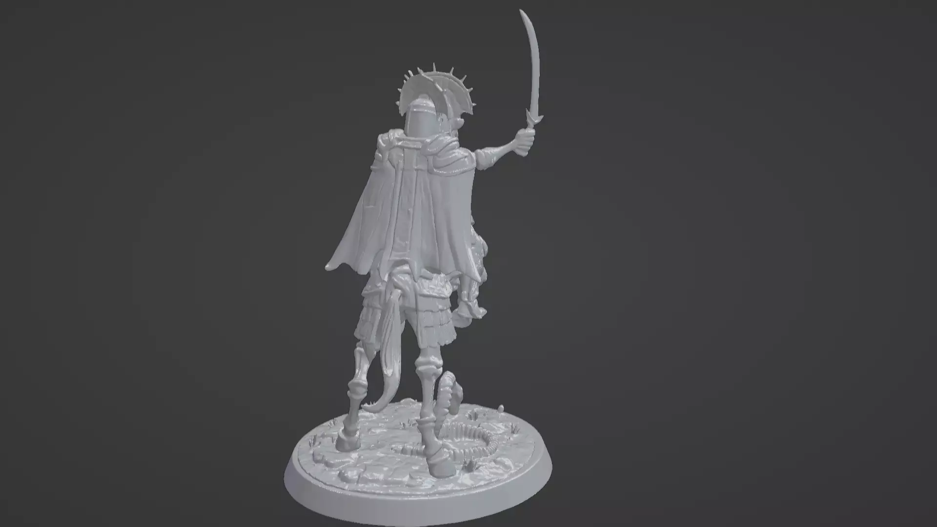 Tomb King on Skeletal Steed Undead Pharaoh Cavalry 3D print model_61