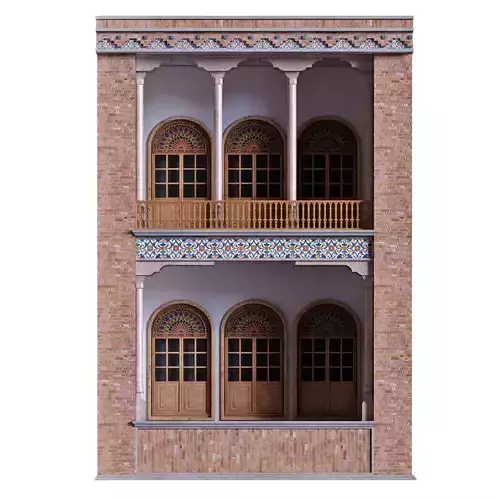 islamic exterior facade element set 816