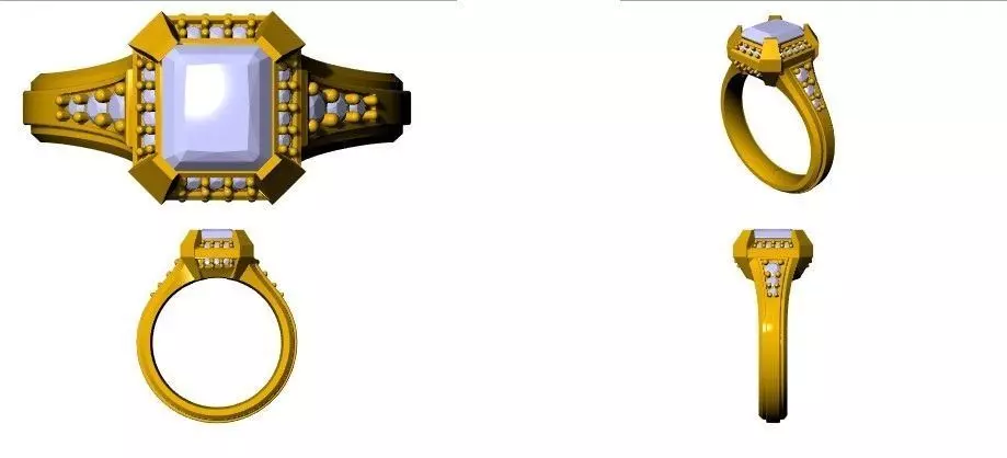 Beautiful ring 3D print model_0