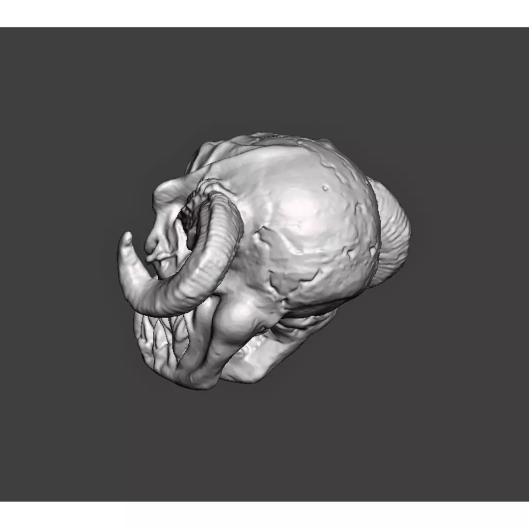 Classic Demon Head 3D print model_8