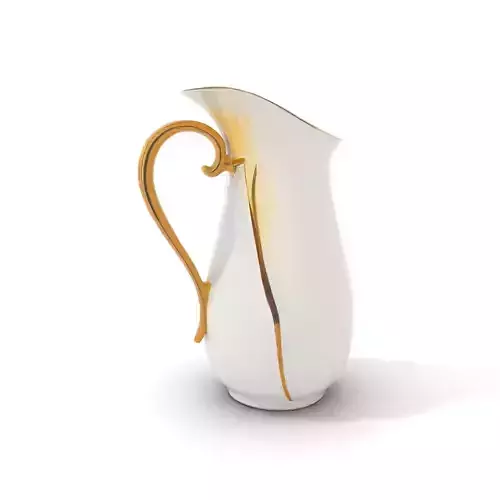 Elegant White Pitcher model pack Low-poly 3D model