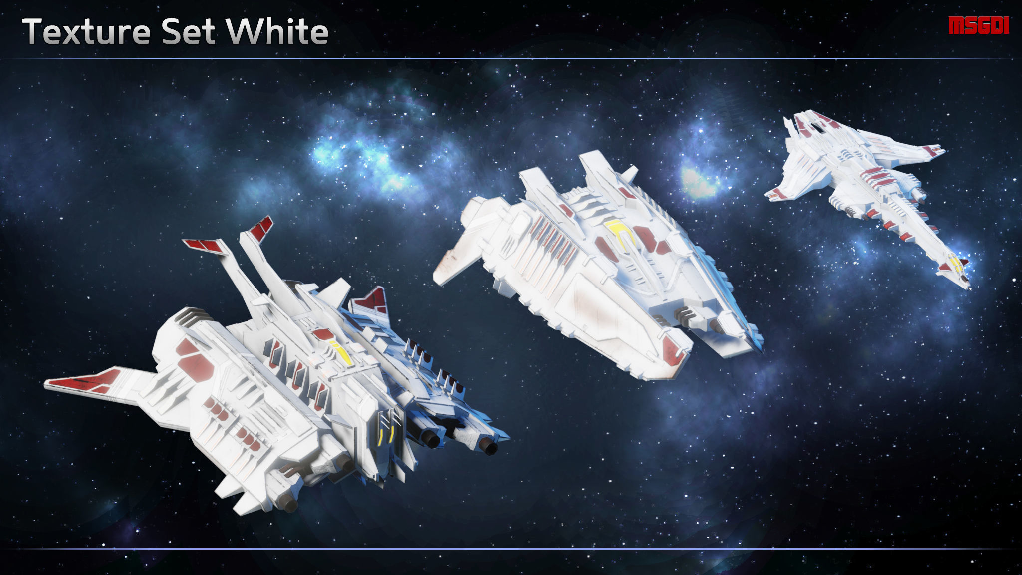 Spaceship Progenitor Fighters Low-poly 3D model_11
