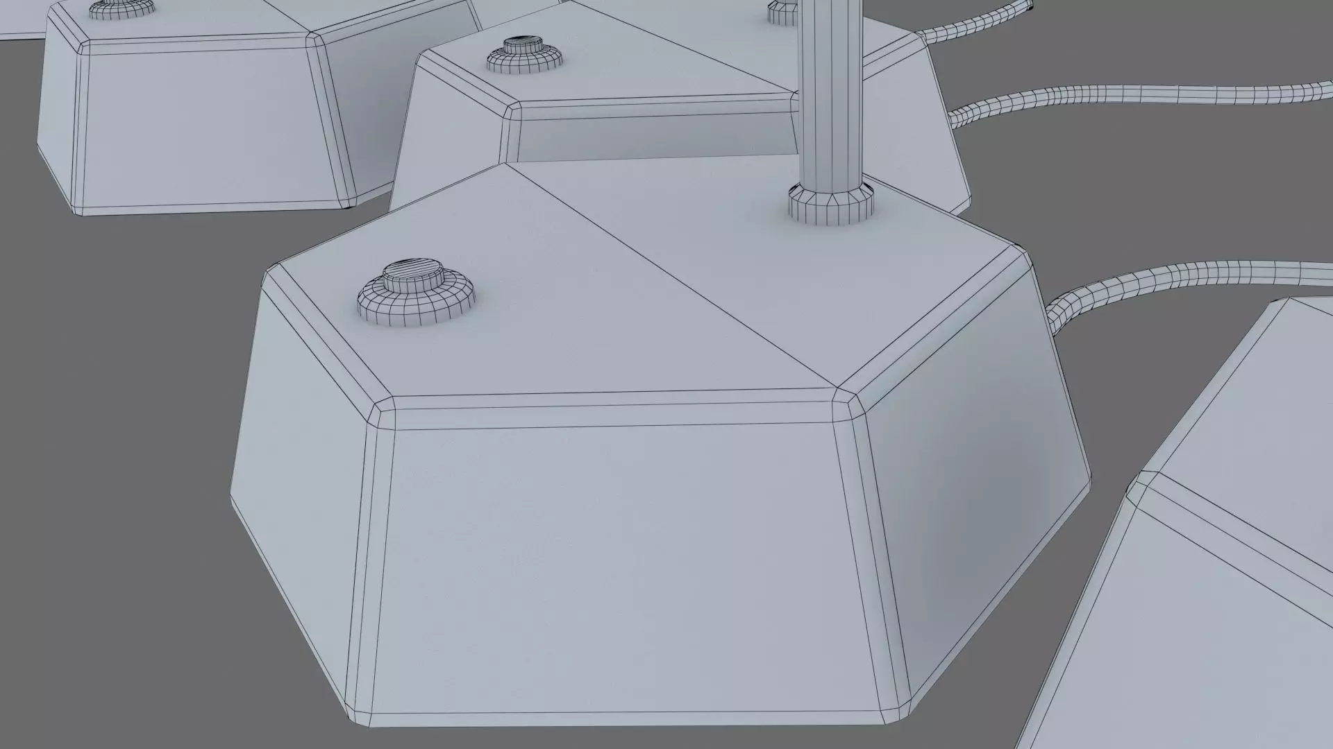 Office Lamps Low-poly 3D model_14