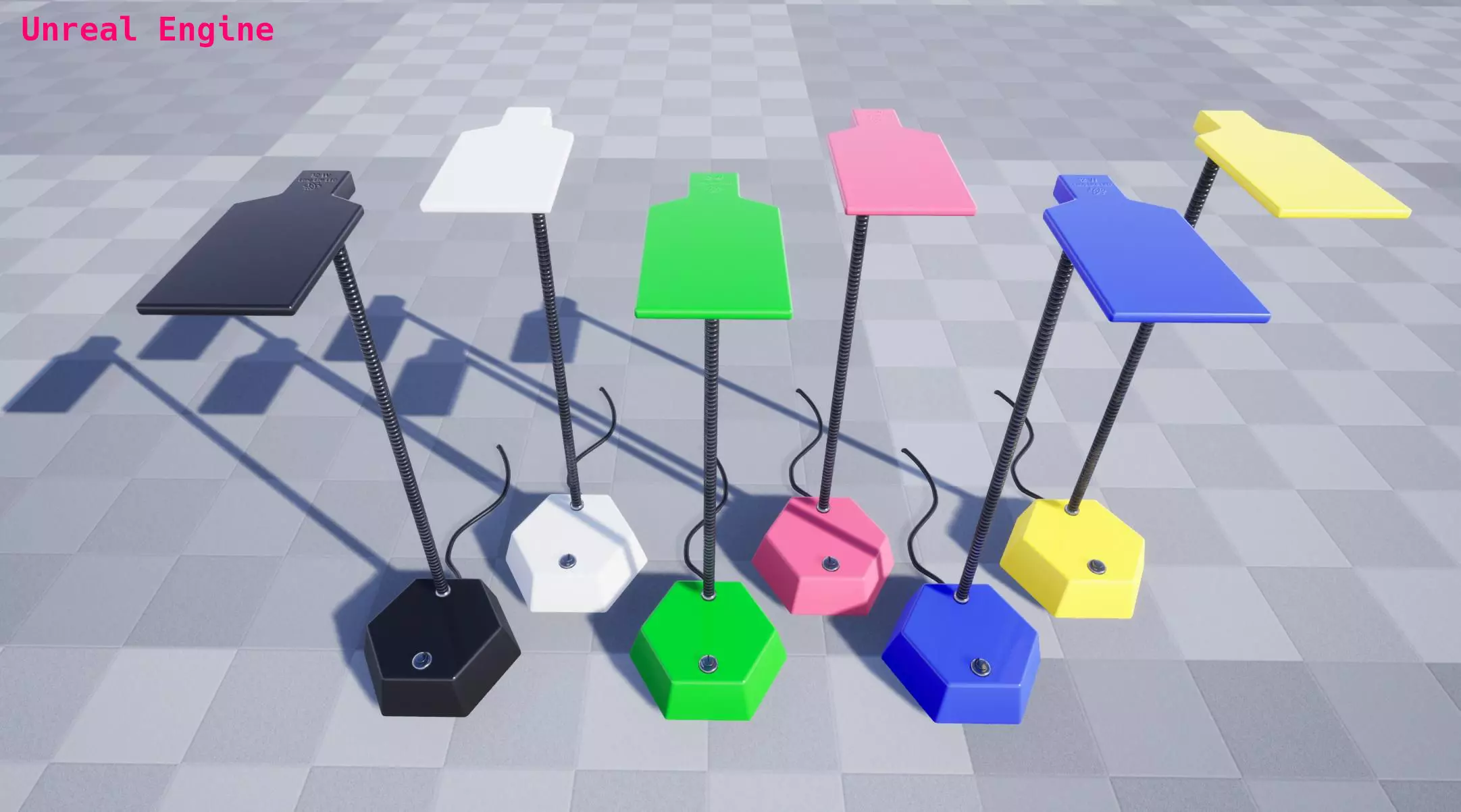 Office Lamps Low-poly 3D model_9