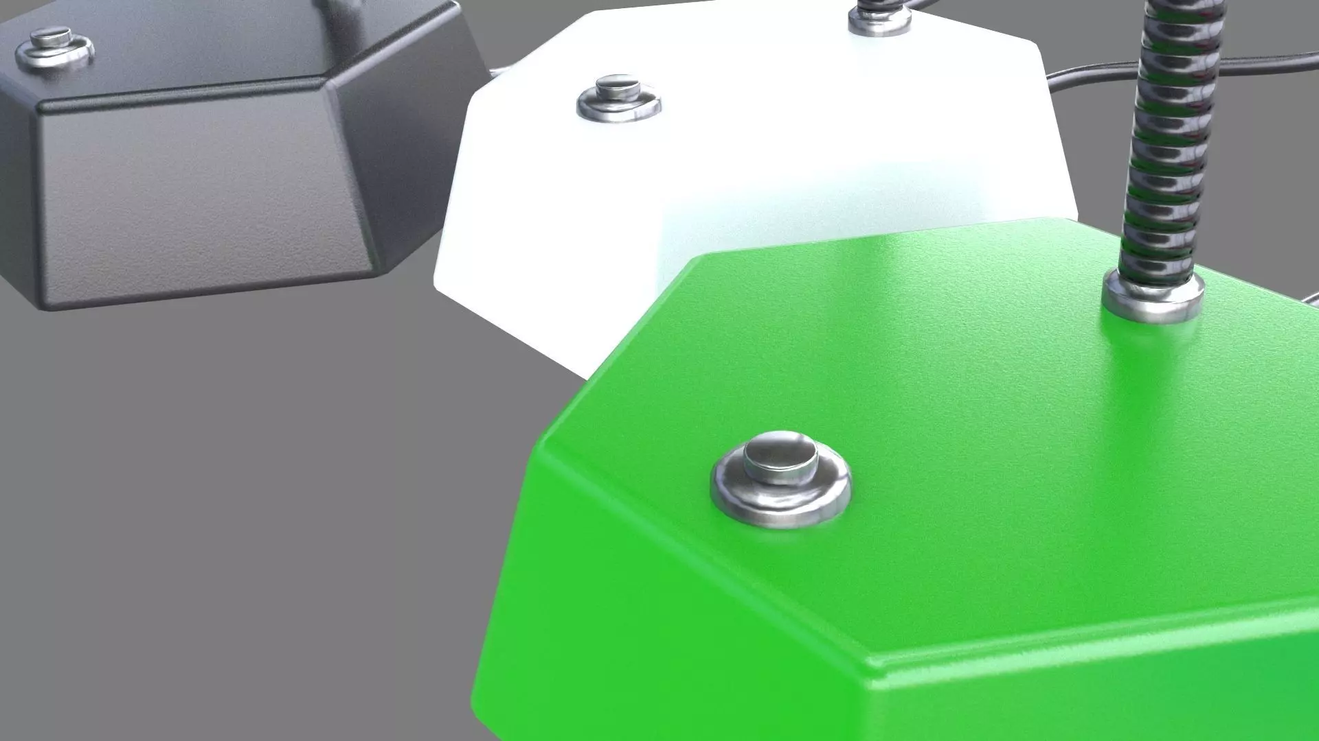 Office Lamps Low-poly 3D model_3