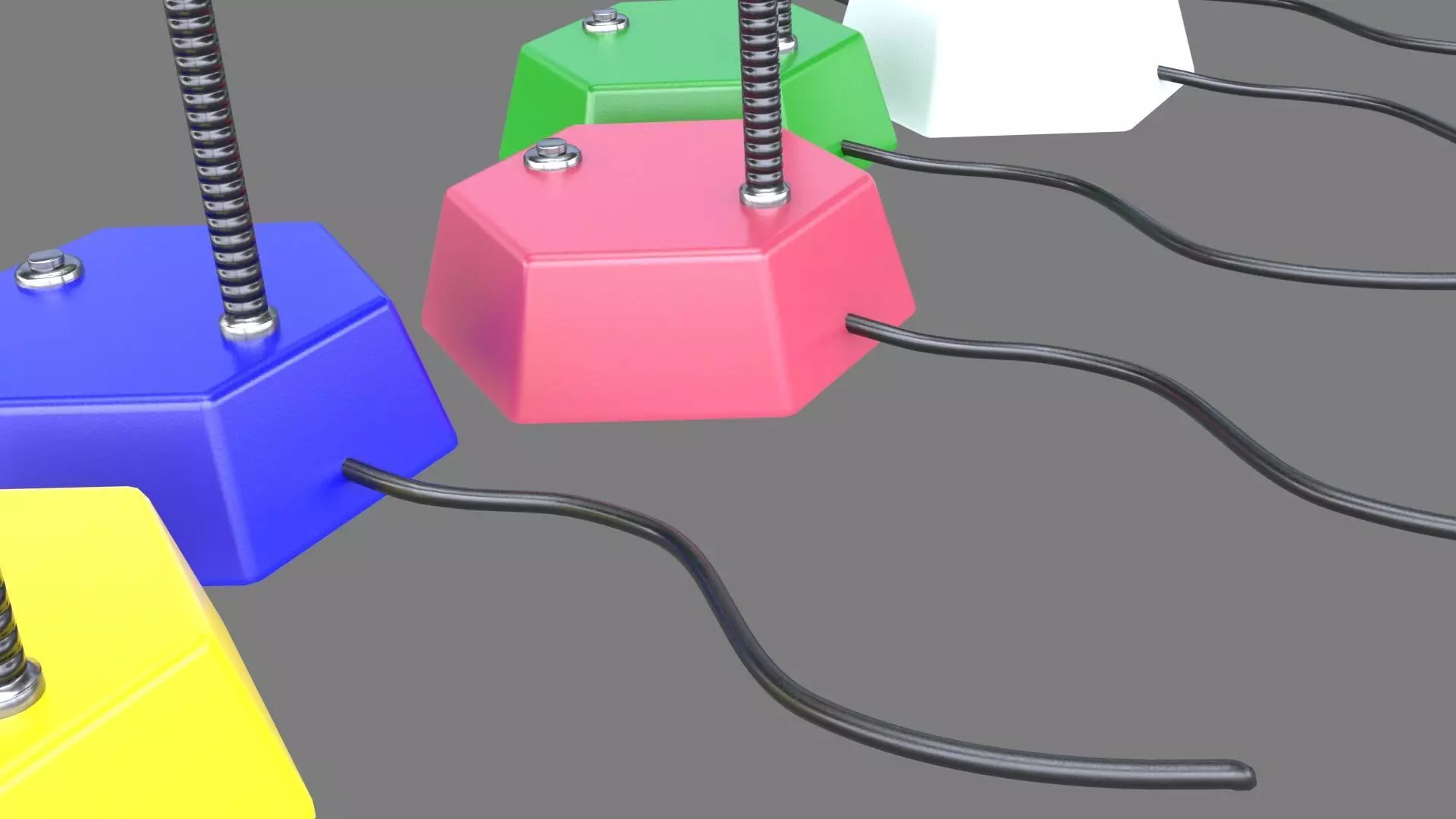 Office Lamps Low-poly 3D model_5