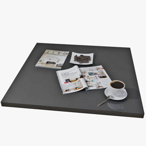 Decor set for coffee table 3D model