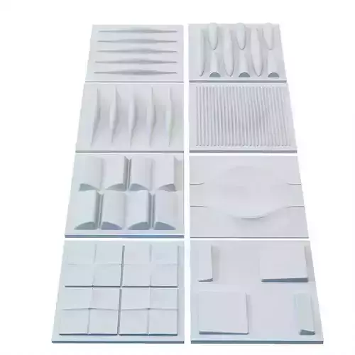 3d panel set 3D model