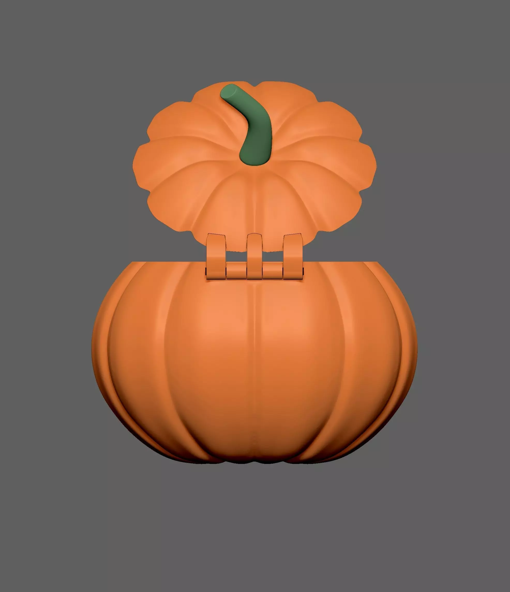 Smiling pumpkin-01 3D print model_9